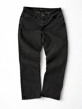 Levi's Mid Rise Skinny Slim Fit Jeans Black Women's Denim Stretch Cotton | 8M